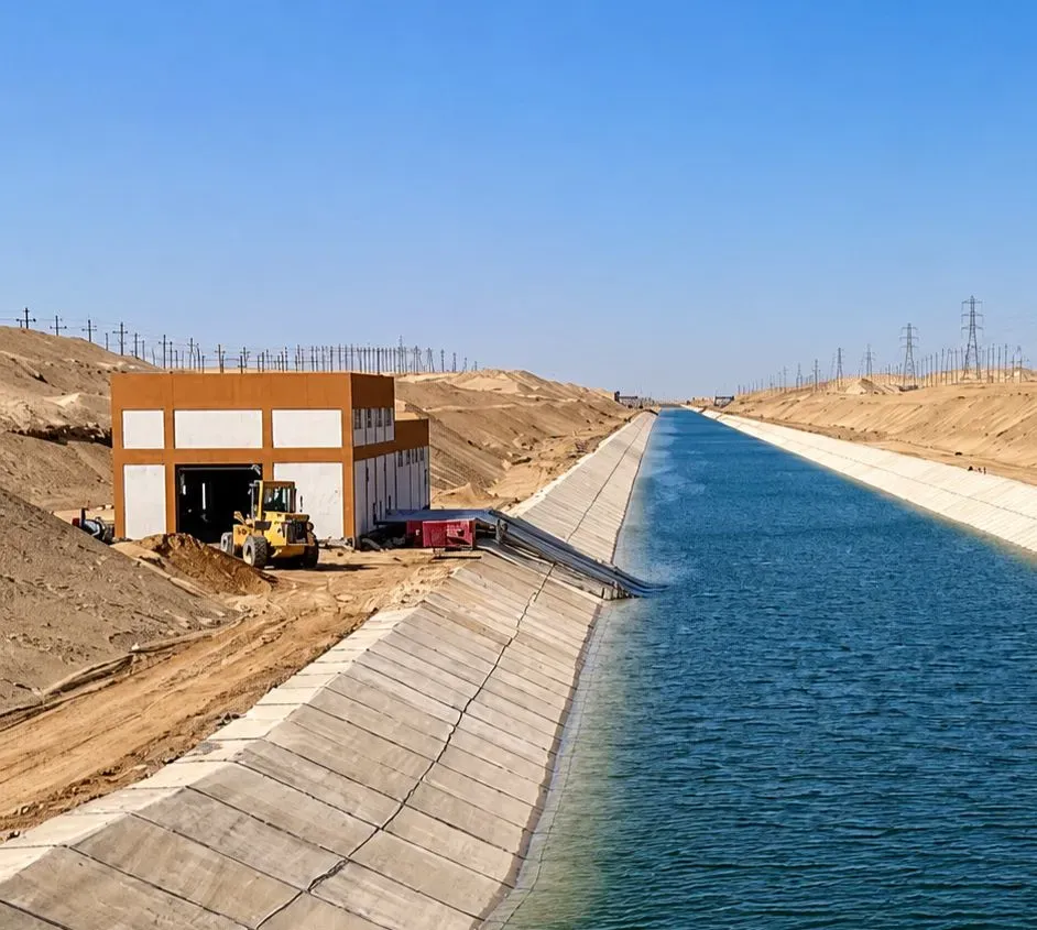 Future of Egypt - 300,000 fedans project -
17 booster pump stations